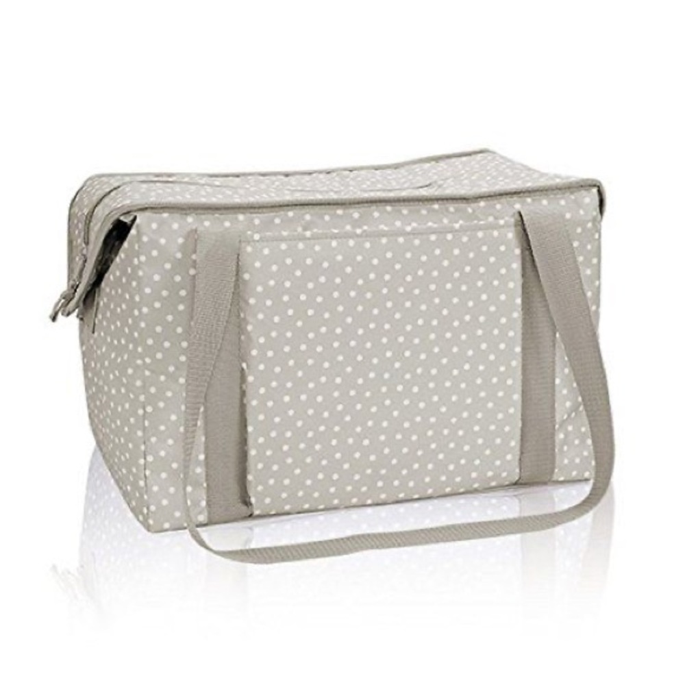 Thirty-One Fresh Market Thermal Dancing Dots in Taupe